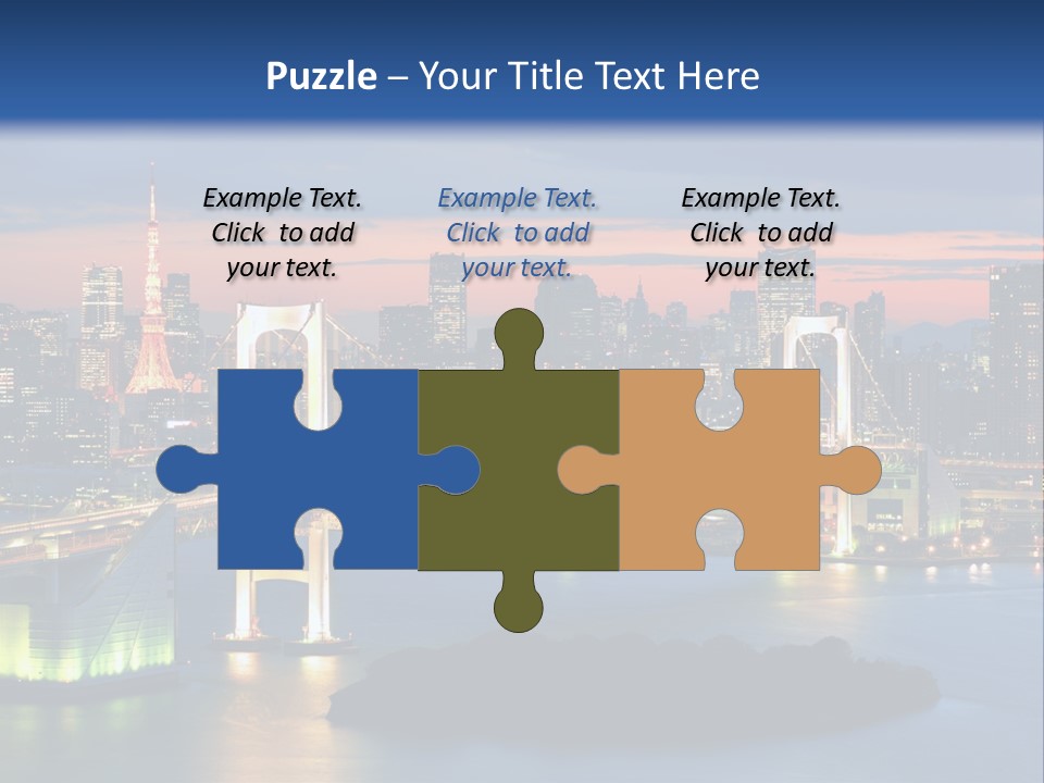 Tokyo Prefecture Scene Landmark PowerPoint Template