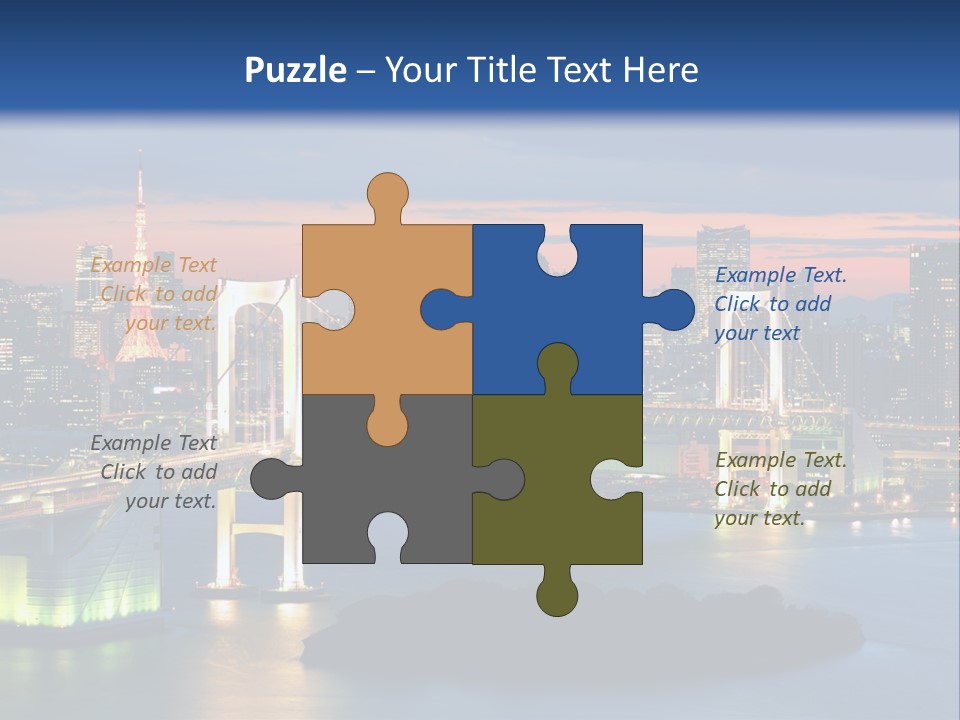 Tokyo Prefecture Scene Landmark PowerPoint Template