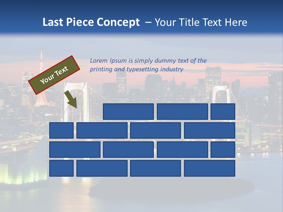 Tokyo Prefecture Scene Landmark PowerPoint Template