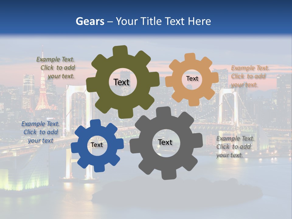 Tokyo Prefecture Scene Landmark PowerPoint Template