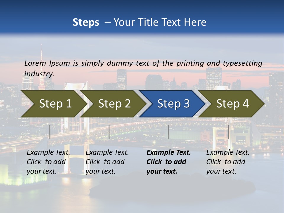 Tokyo Prefecture Scene Landmark PowerPoint Template