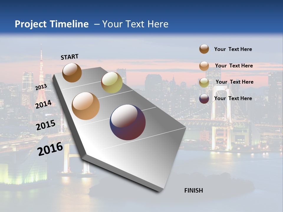 Tokyo Prefecture Scene Landmark PowerPoint Template