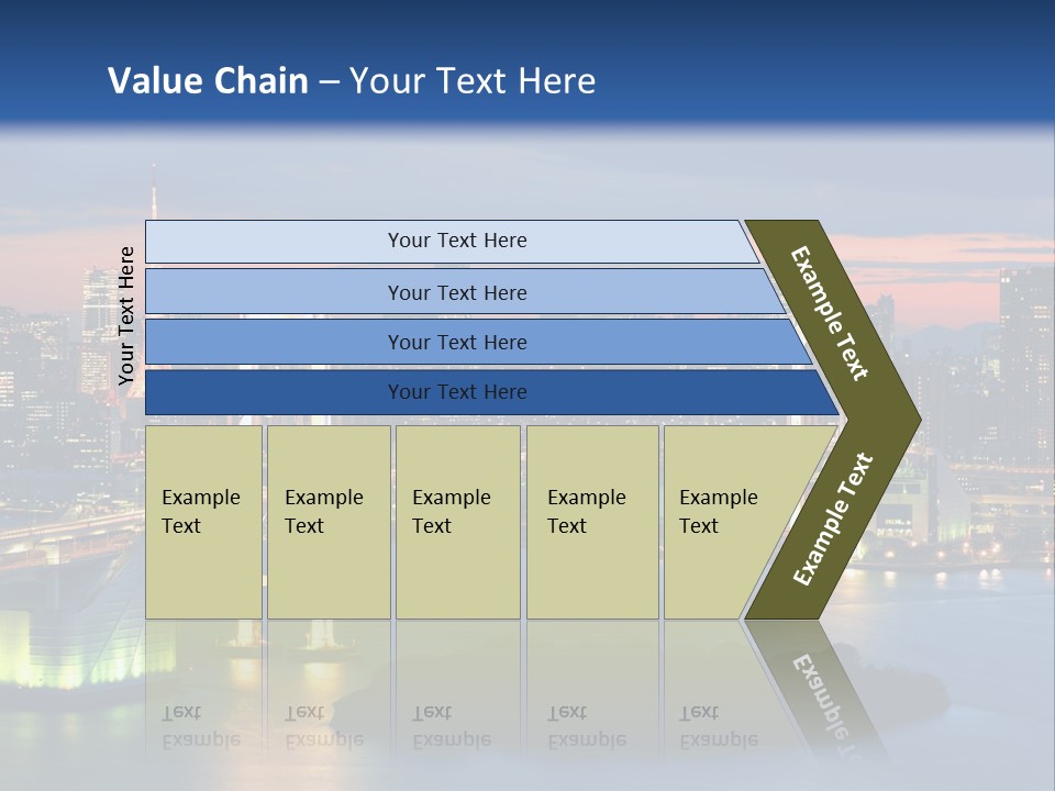 Tokyo Prefecture Scene Landmark PowerPoint Template