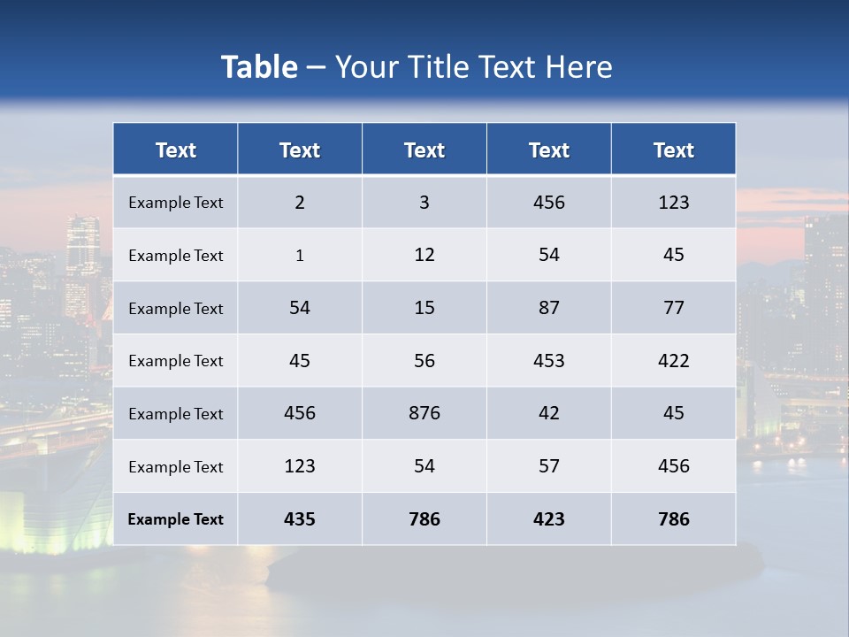 Tokyo Prefecture Scene Landmark PowerPoint Template