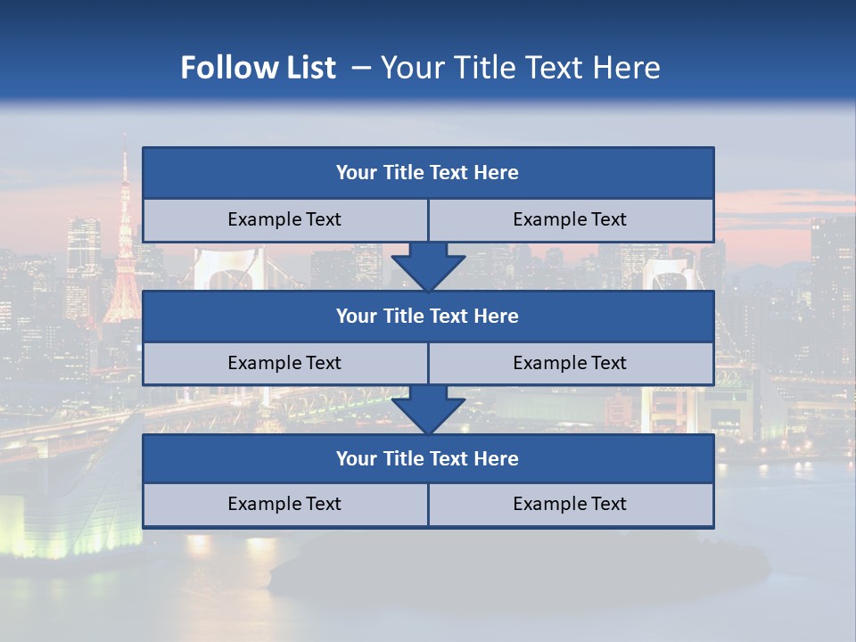 Tokyo Prefecture Scene Landmark PowerPoint Template