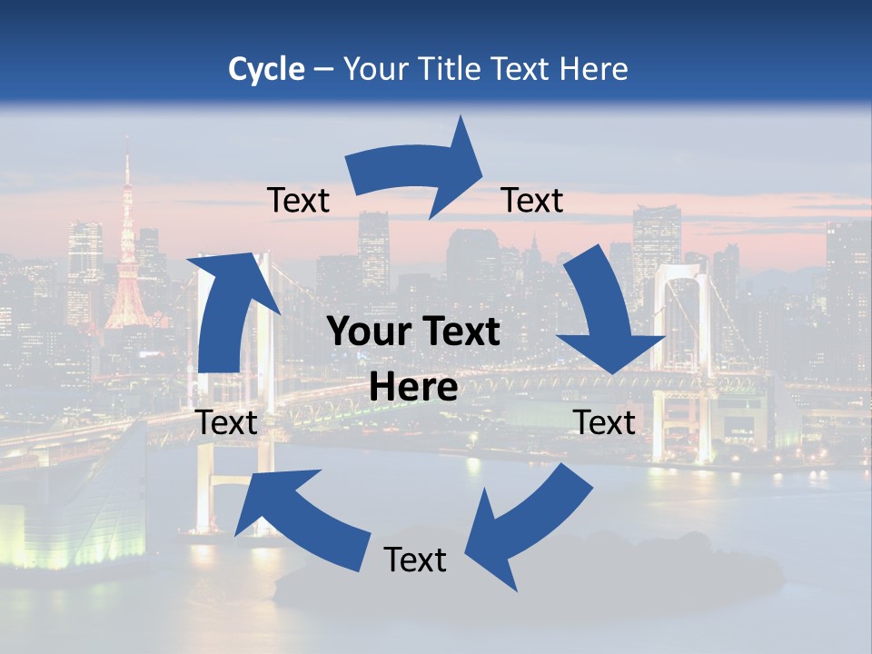 Tokyo Prefecture Scene Landmark PowerPoint Template