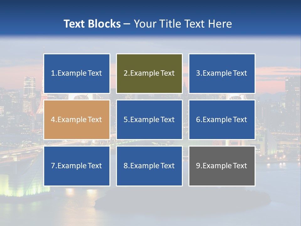 Tokyo Prefecture Scene Landmark PowerPoint Template