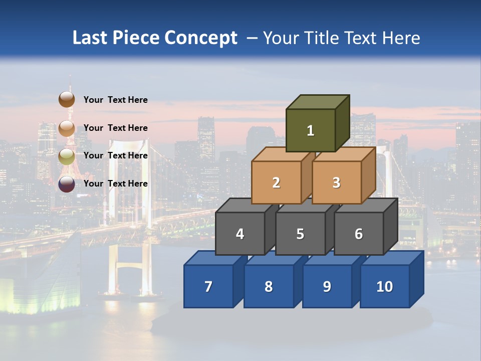 Tokyo Prefecture Scene Landmark PowerPoint Template