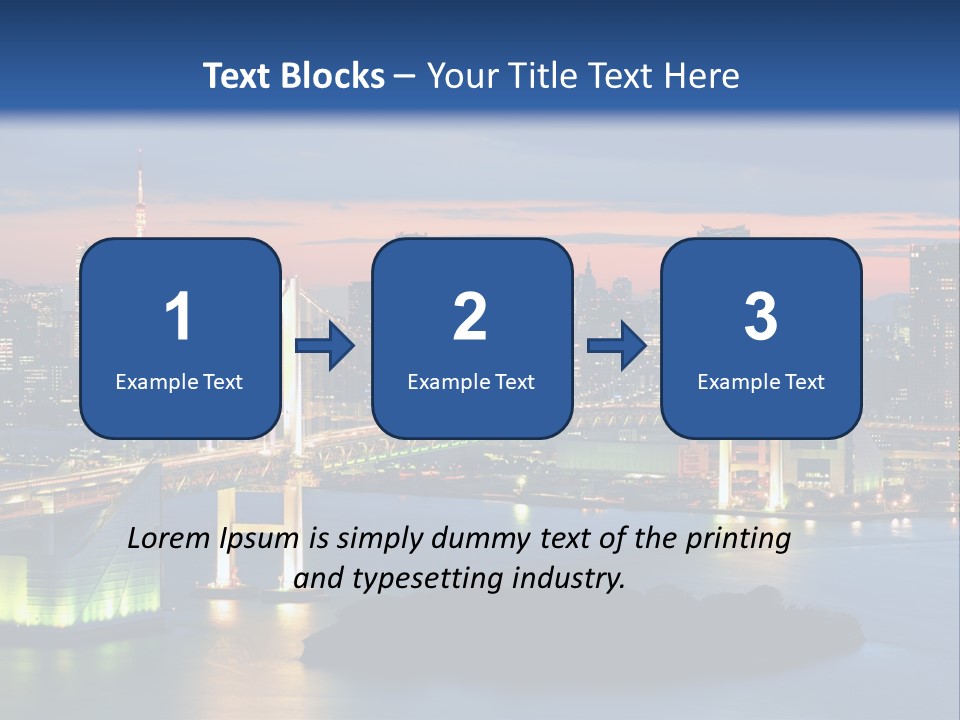 Tokyo Prefecture Scene Landmark PowerPoint Template