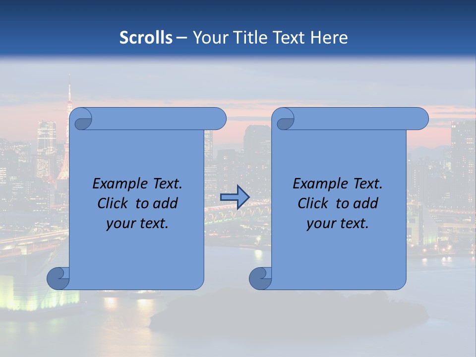 Tokyo Prefecture Scene Landmark PowerPoint Template