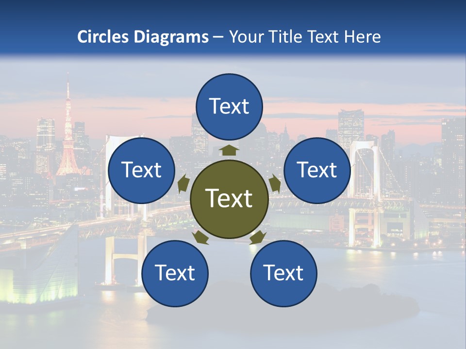 Tokyo Prefecture Scene Landmark PowerPoint Template