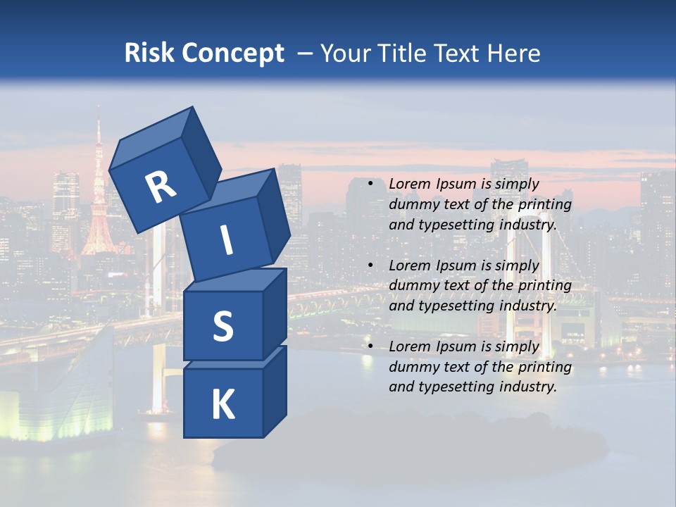 Tokyo Prefecture Scene Landmark PowerPoint Template