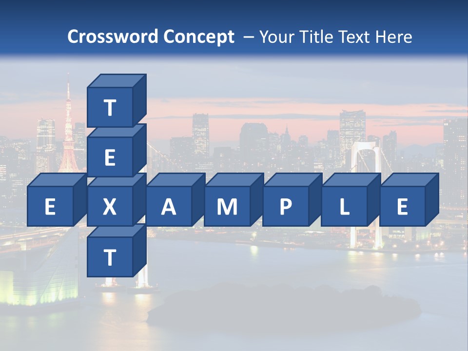 Tokyo Prefecture Scene Landmark PowerPoint Template