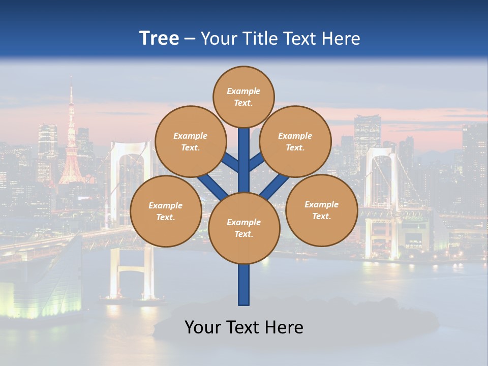 Tokyo Prefecture Scene Landmark PowerPoint Template