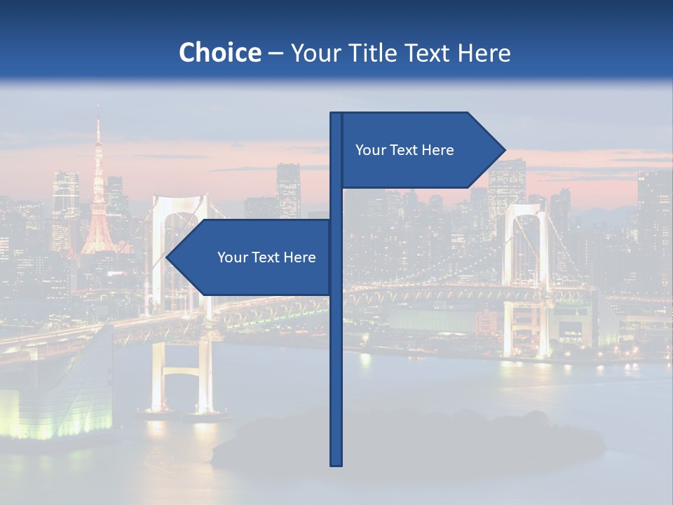 Tokyo Prefecture Scene Landmark PowerPoint Template