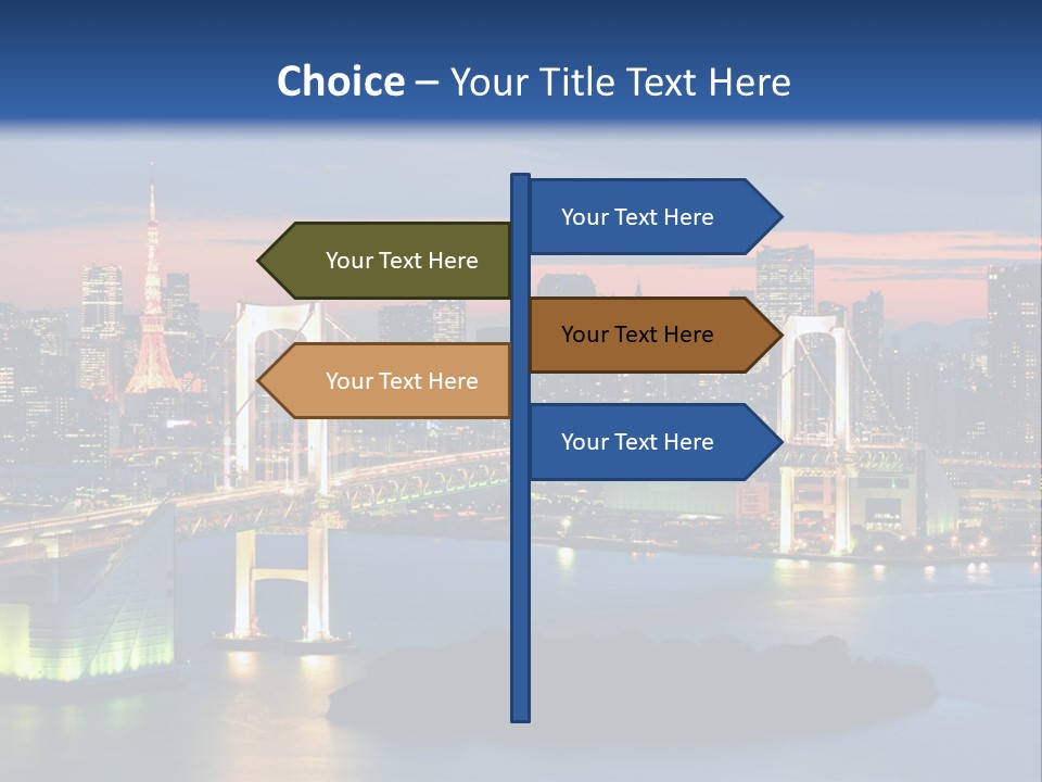 Tokyo Prefecture Scene Landmark PowerPoint Template