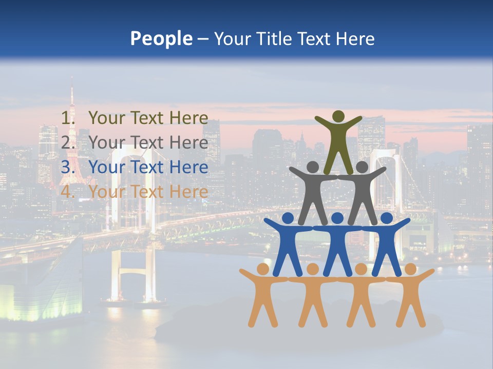 Tokyo Prefecture Scene Landmark PowerPoint Template