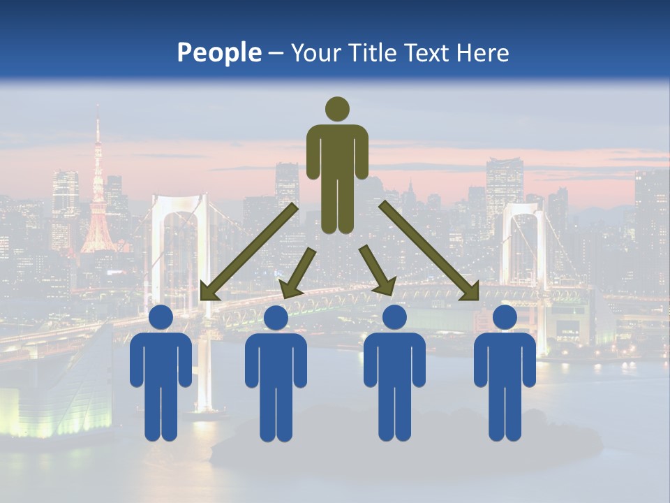 Tokyo Prefecture Scene Landmark PowerPoint Template