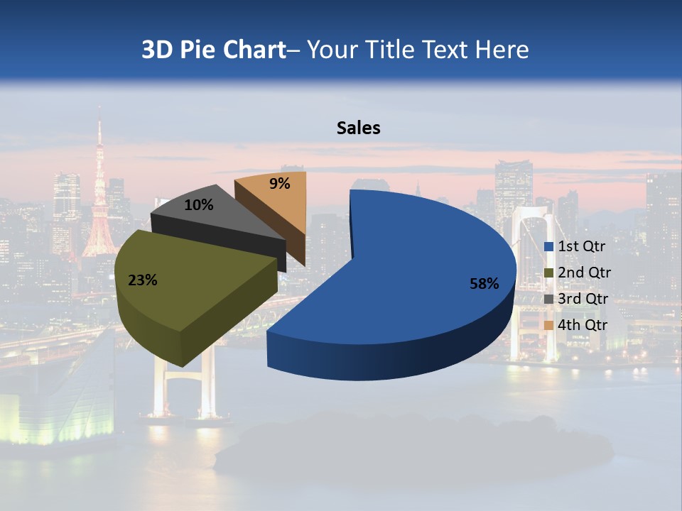 Tokyo Prefecture Scene Landmark PowerPoint Template