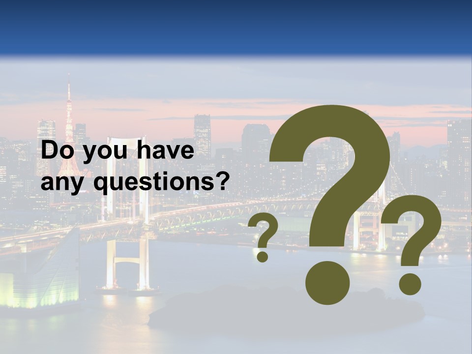 Tokyo Prefecture Scene Landmark PowerPoint Template