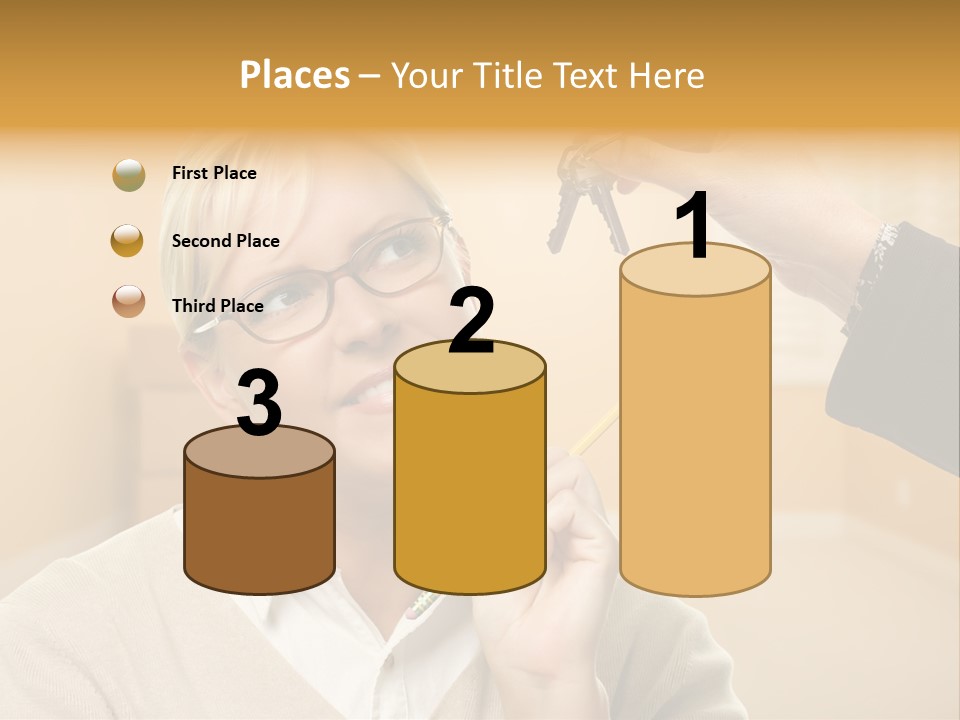 Key Interior Woman PowerPoint Template