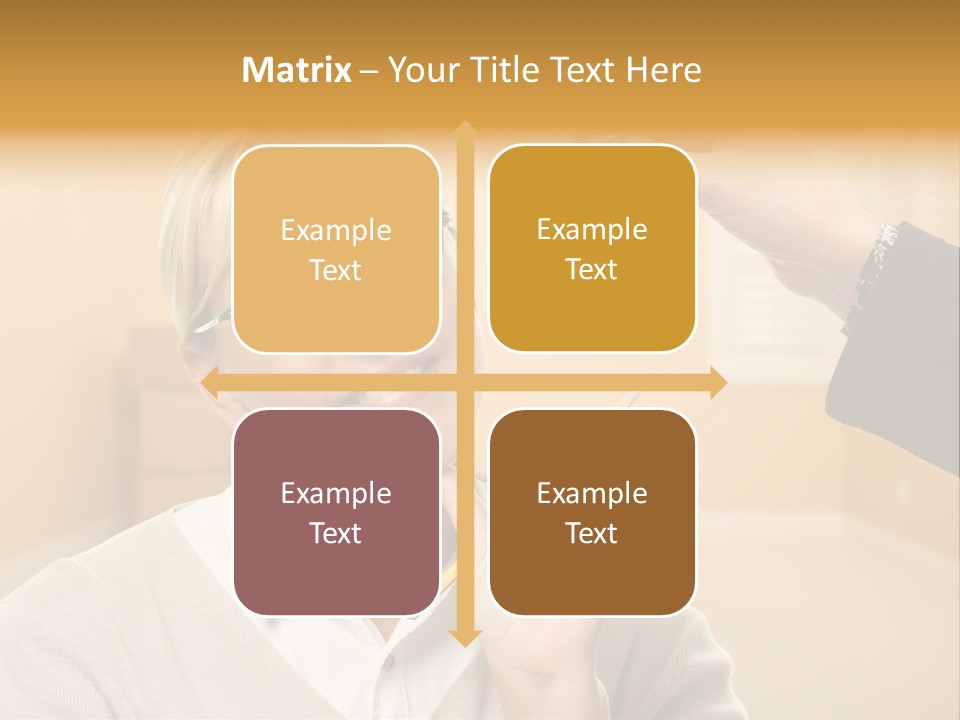 Key Interior Woman PowerPoint Template