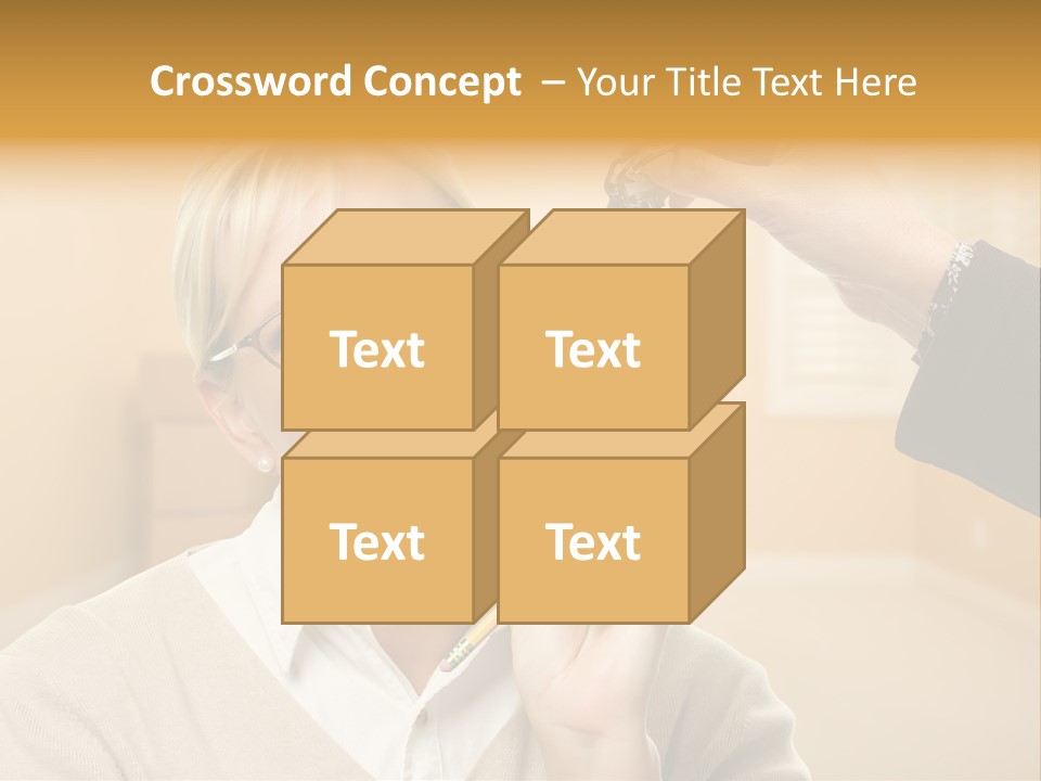 Key Interior Woman PowerPoint Template
