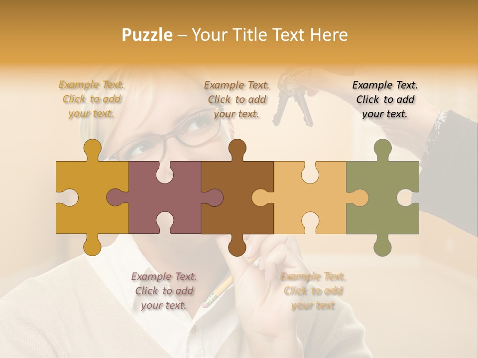 Key Interior Woman PowerPoint Template