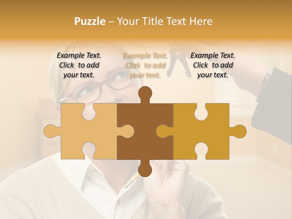 Key Interior Woman PowerPoint Template