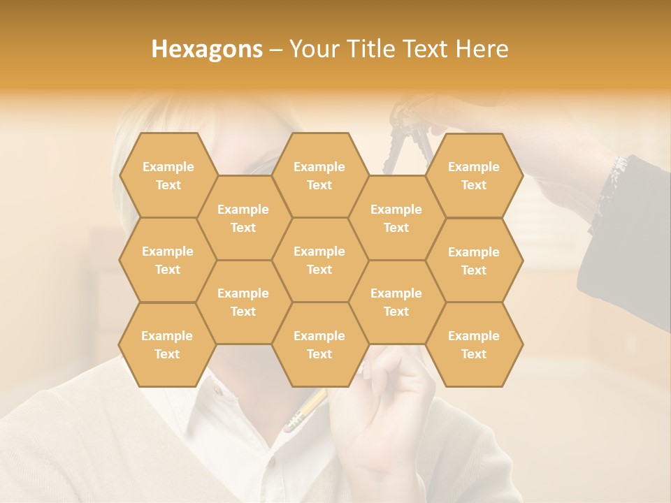 Key Interior Woman PowerPoint Template