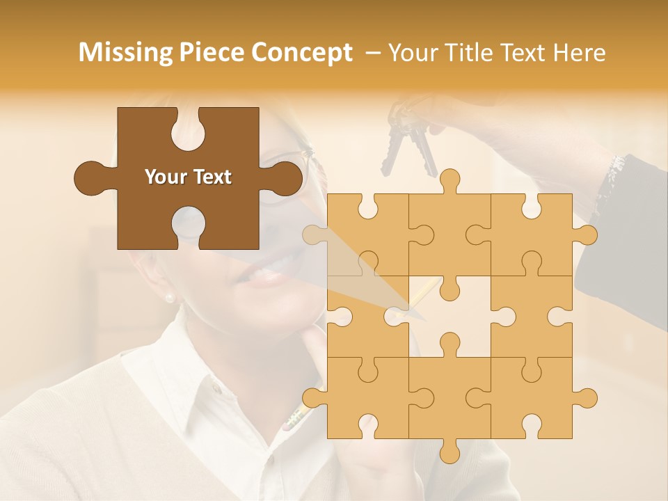 Key Interior Woman PowerPoint Template