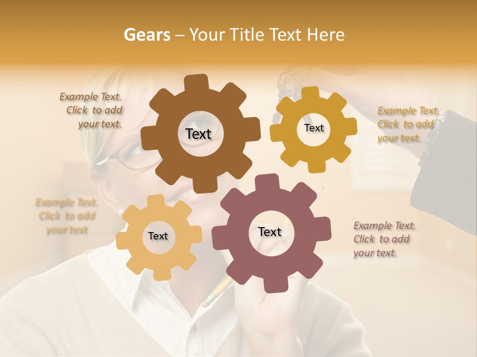 Key Interior Woman PowerPoint Template