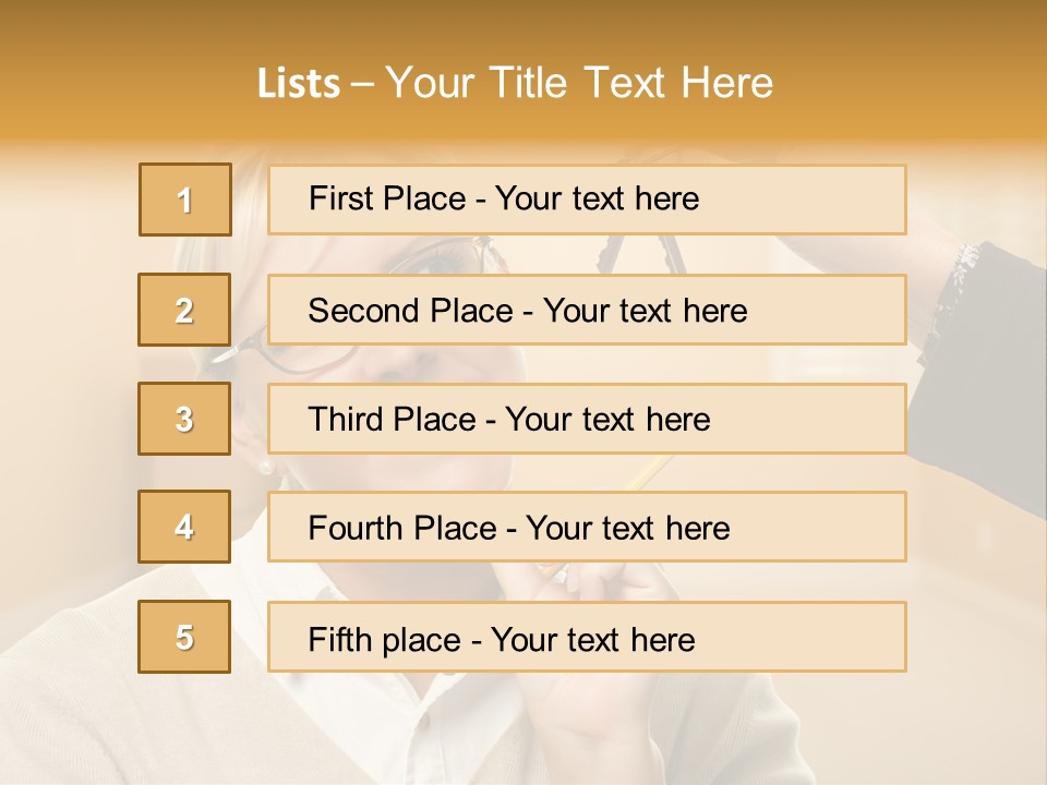 Key Interior Woman PowerPoint Template