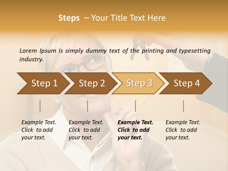 Key Interior Woman PowerPoint Template