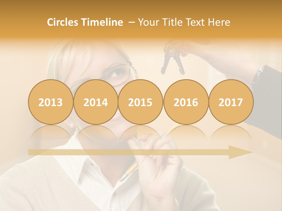 Key Interior Woman PowerPoint Template