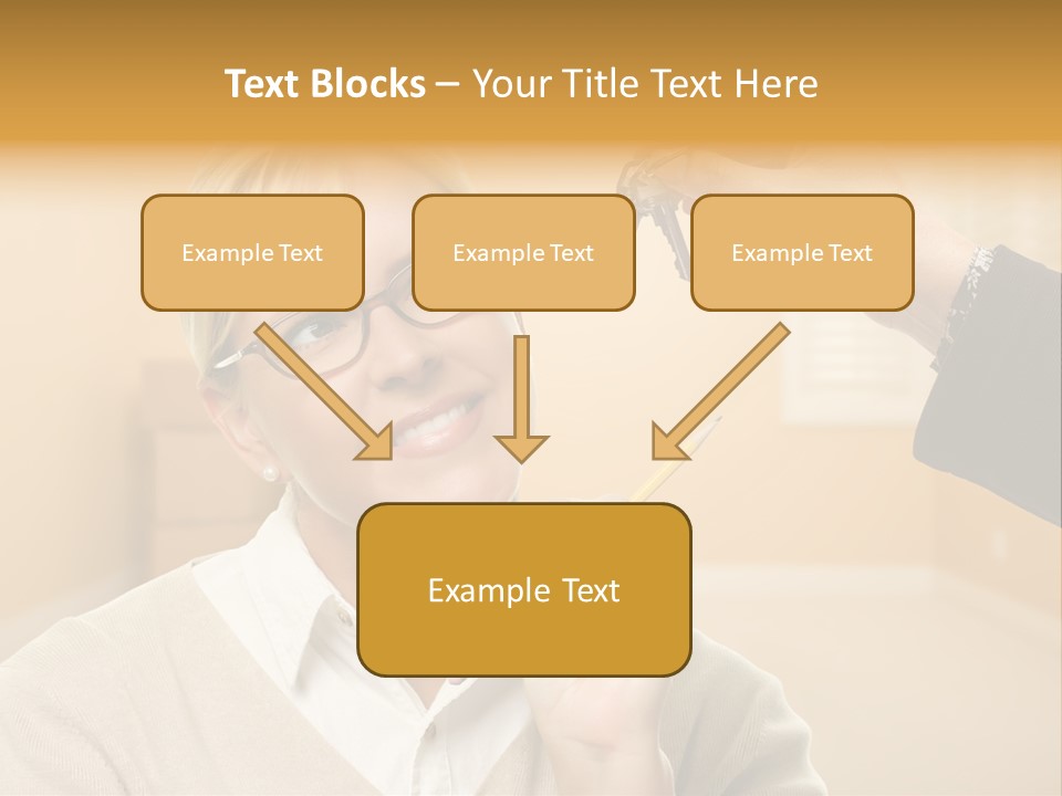 Key Interior Woman PowerPoint Template