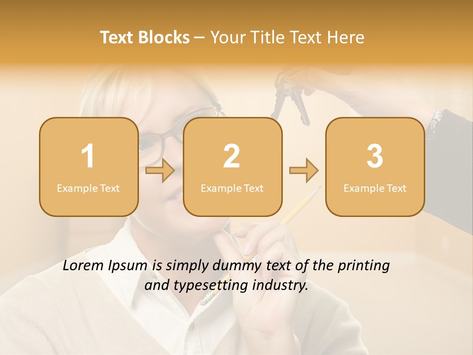 Key Interior Woman PowerPoint Template