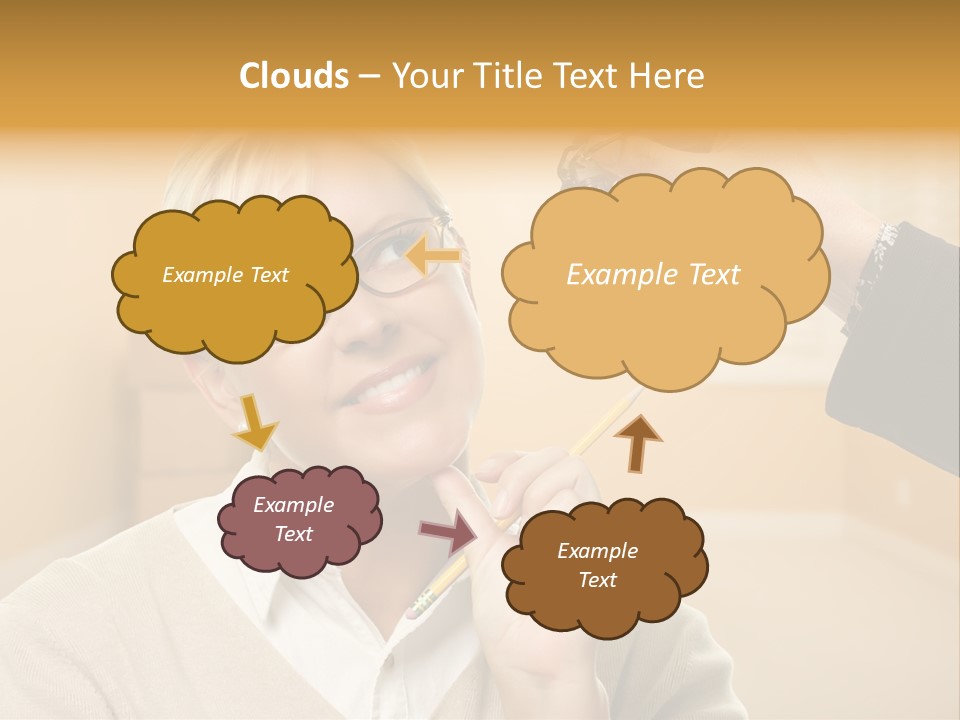 Key Interior Woman PowerPoint Template