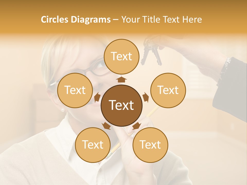 Key Interior Woman PowerPoint Template