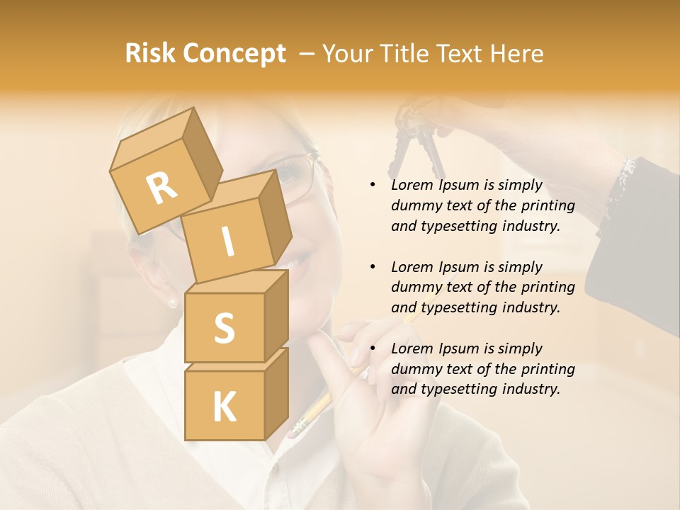 Key Interior Woman PowerPoint Template