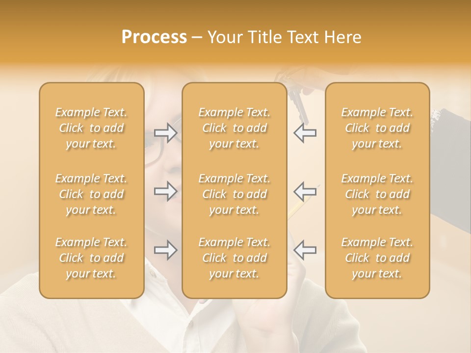 Key Interior Woman PowerPoint Template