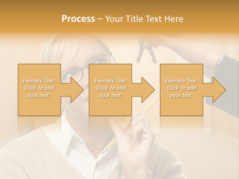 Key Interior Woman PowerPoint Template