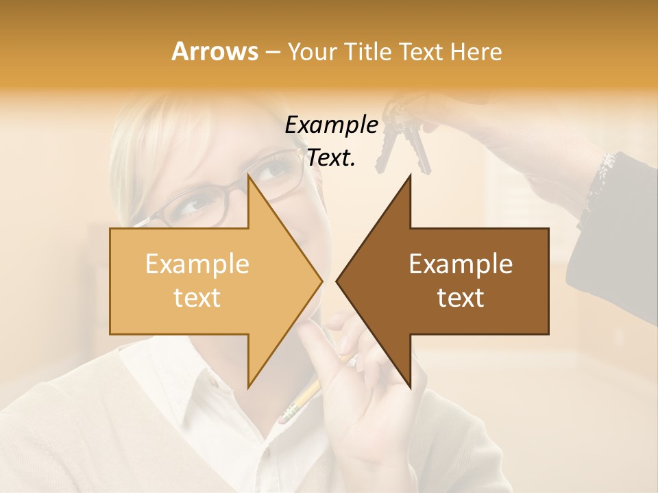 Key Interior Woman PowerPoint Template