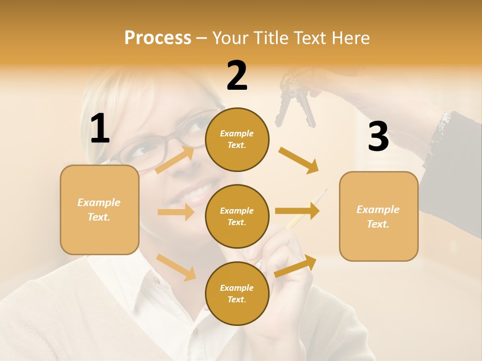 Key Interior Woman PowerPoint Template