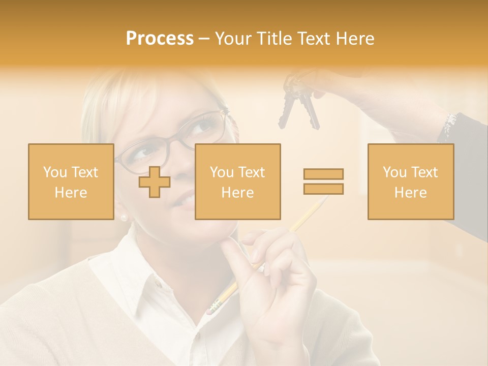 Key Interior Woman PowerPoint Template