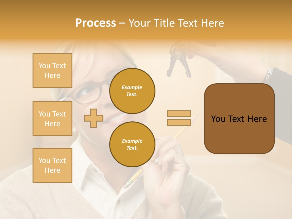 Key Interior Woman PowerPoint Template