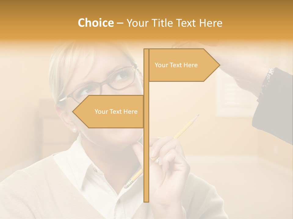 Key Interior Woman PowerPoint Template