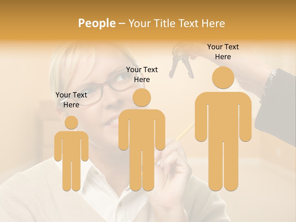 Key Interior Woman PowerPoint Template