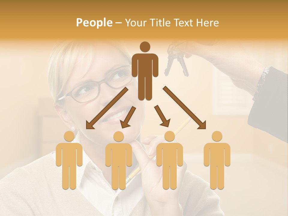 Key Interior Woman PowerPoint Template