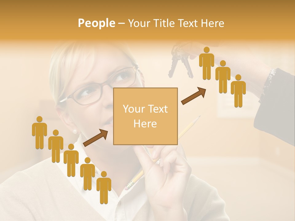 Key Interior Woman PowerPoint Template